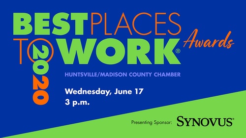2020 Huntsville/Madison Chamber of Commerce Best Places to Work!